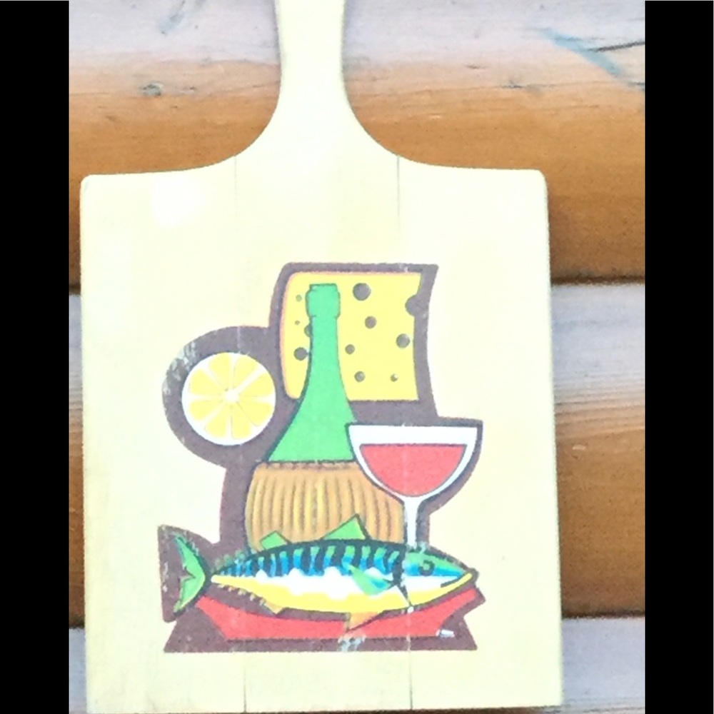 🥩 Cutting Board VINTAGE Vino Wall Decor  Wooden VNPLVC